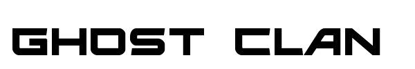 Ghost Clan font preview
