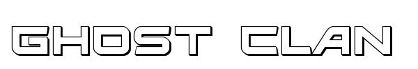 Ghost Clan font preview