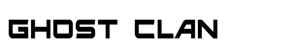 Ghost Clan font preview