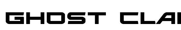 Ghost Clan font preview