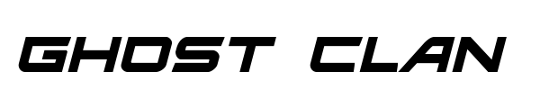 Ghost Clan font preview
