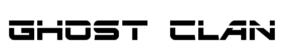 Ghost Clan font preview