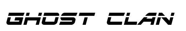 Ghost Clan font preview