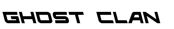 Ghost Clan font preview
