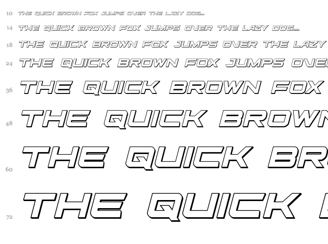 Ghost Clan font waterfall