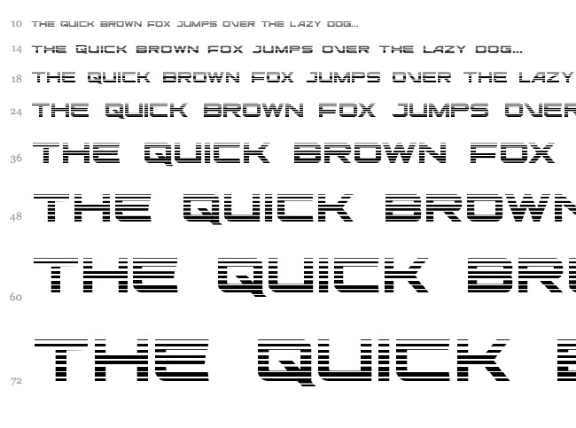 Ghost Clan font waterfall