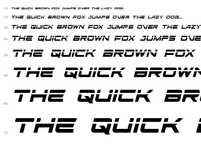 Ghost Clan font waterfall
