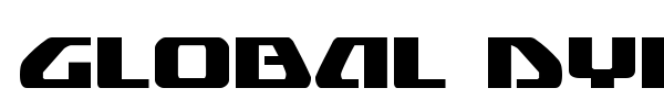Global Dynamics font preview