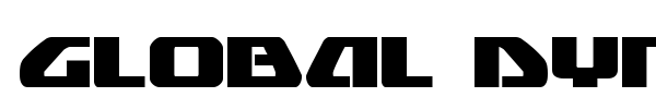 Global Dynamics font preview