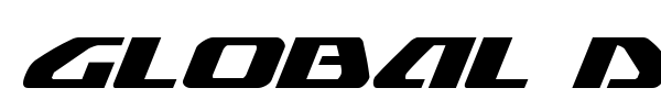 Global Dynamics font preview
