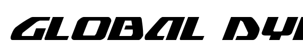 Global Dynamics font preview