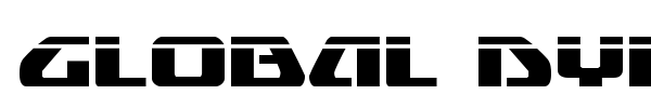 Global Dynamics font preview