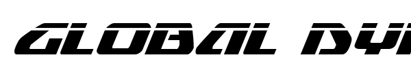 Global Dynamics font preview