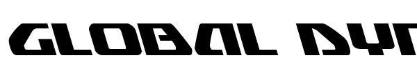 Global Dynamics font preview