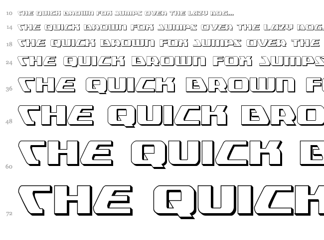 Global Dynamics font waterfall