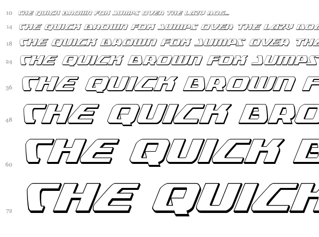 Global Dynamics font waterfall