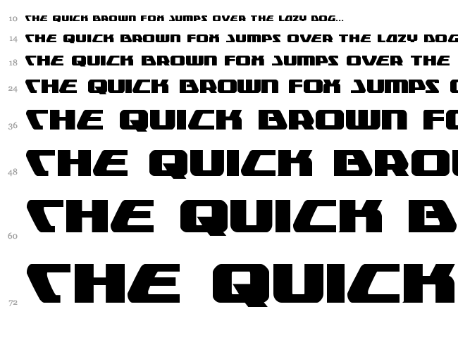 Global Dynamics font waterfall