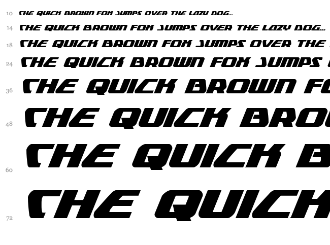 Global Dynamics font waterfall