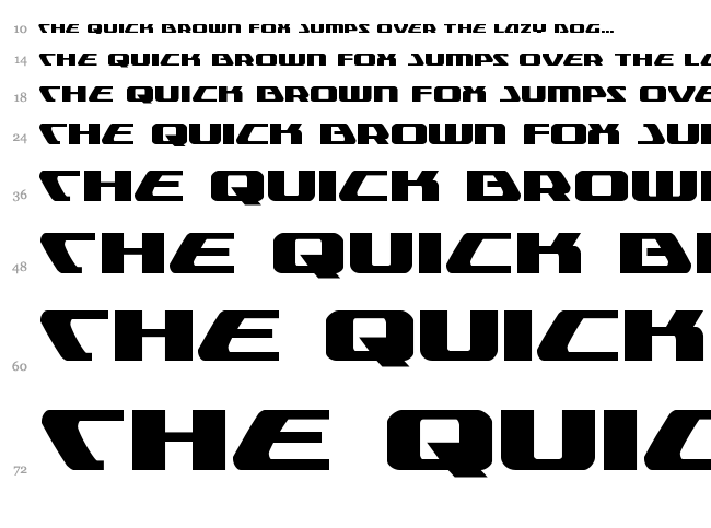 Global Dynamics font waterfall