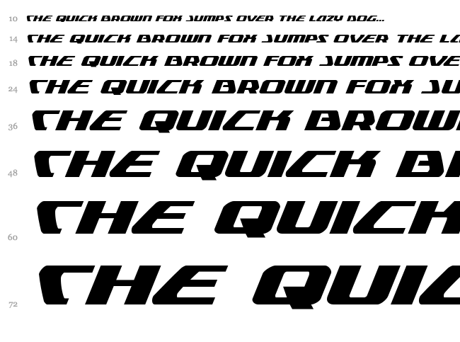 Global Dynamics font waterfall