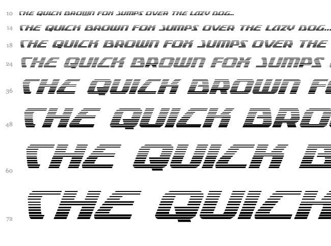 Global Dynamics font waterfall
