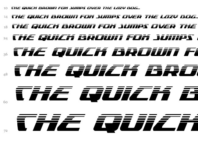 Global Dynamics font waterfall