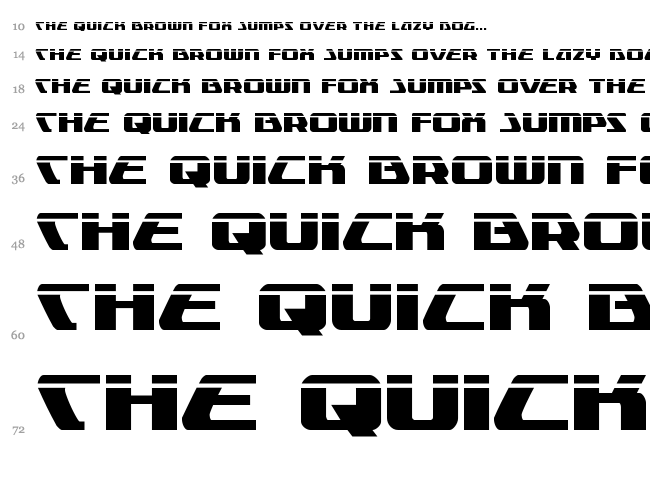 Global Dynamics font waterfall