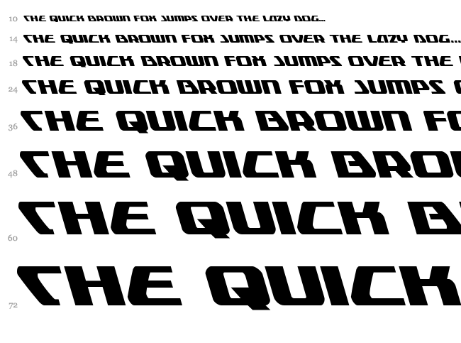 Global Dynamics font waterfall
