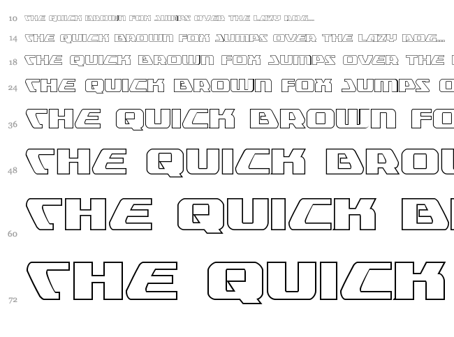 Global Dynamics font waterfall