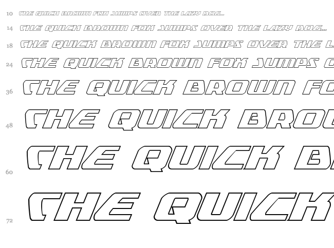 Global Dynamics font waterfall