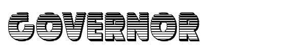 Governor font preview