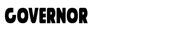 Governor font preview