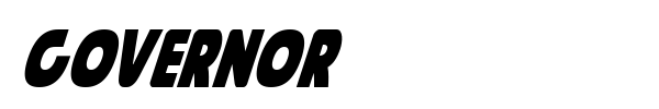 Governor font preview