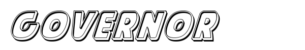 Governor font preview