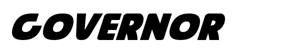 Governor font preview