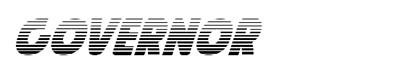 Governor font preview