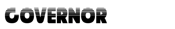 Governor font preview