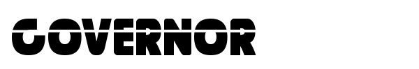 Governor font preview