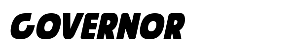 Governor font preview