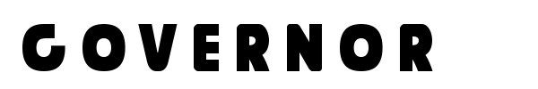 Governor font preview