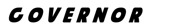 Governor font preview
