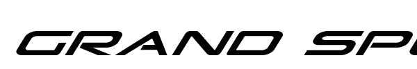 Grand Sport font preview