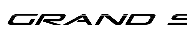 Grand Sport font preview