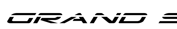 Grand Sport font preview