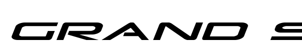 Grand Sport font preview