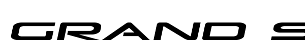 Grand Sport font preview