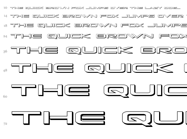 Grand Sport font waterfall