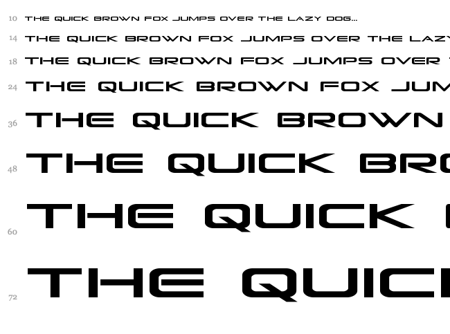 Grand Sport font waterfall