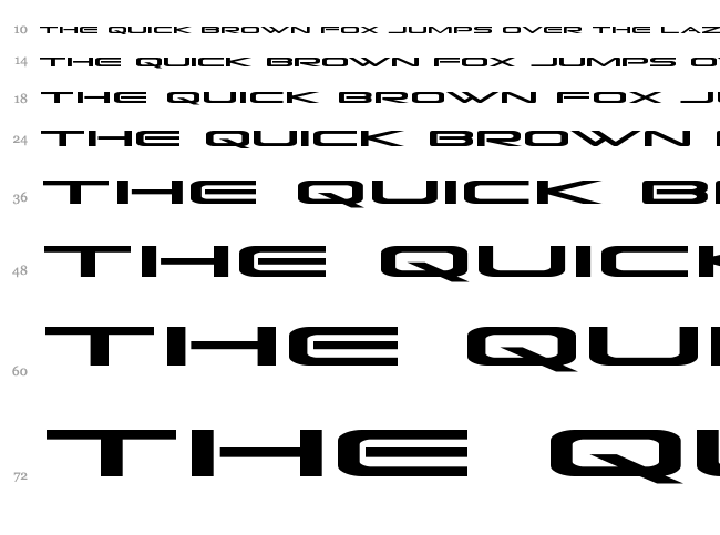 Grand Sport font waterfall