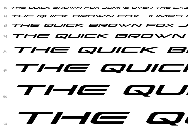 Grand Sport font waterfall